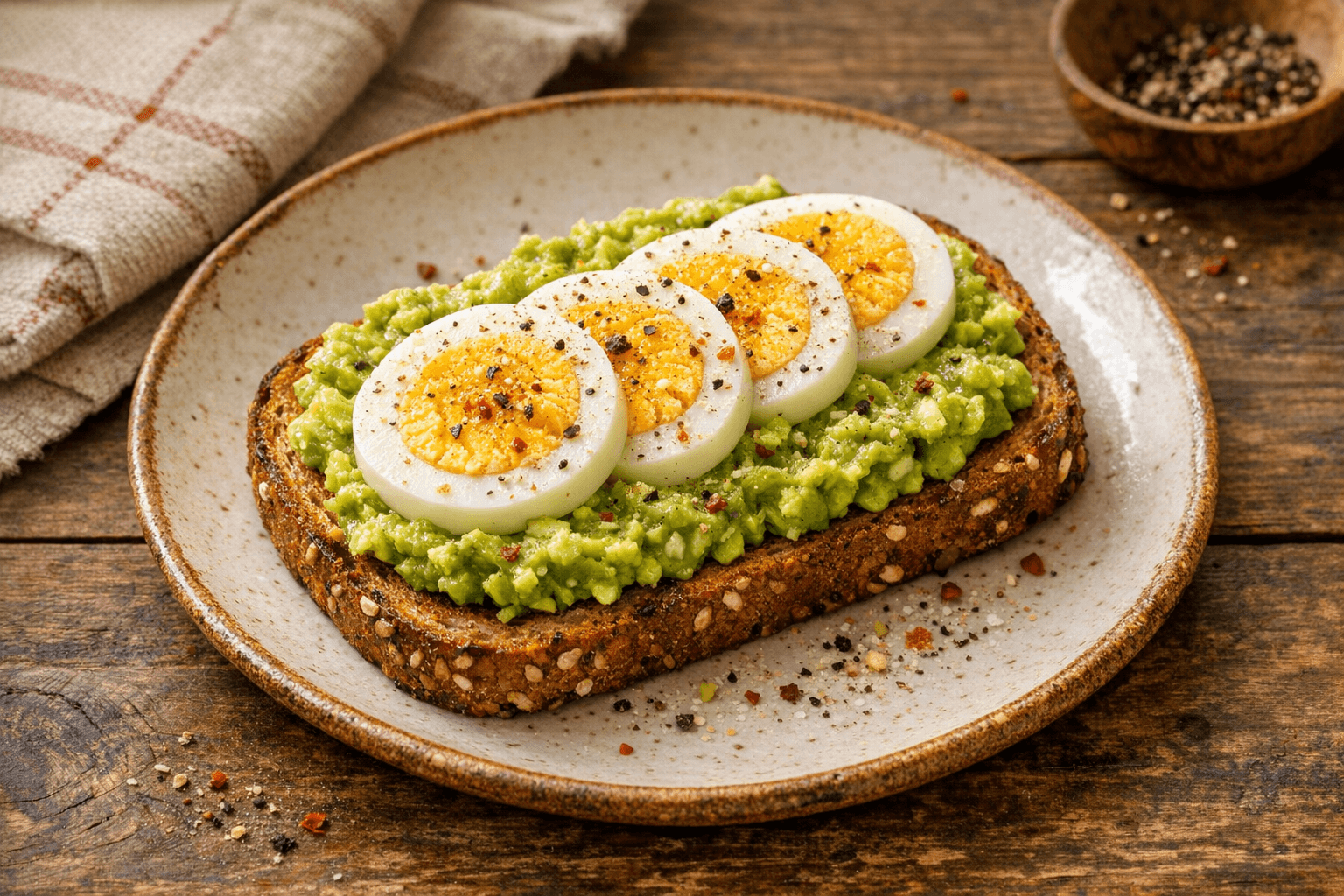 Avocado Toast with Boiled Egg