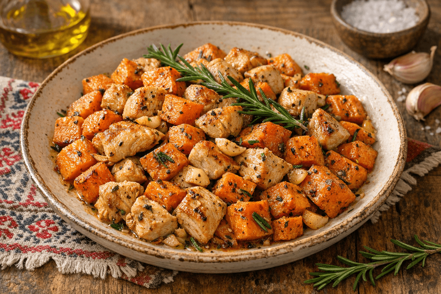 Rosemary Turkey Breast with Sweet Potato