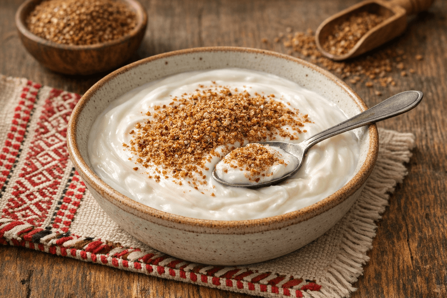 Plain Yogurt with Flax Seeds