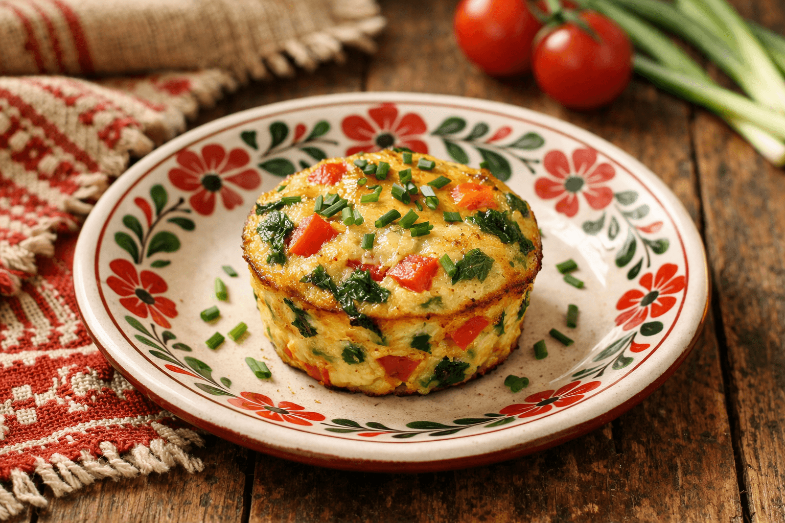 Zöldséges Tojásmuffin