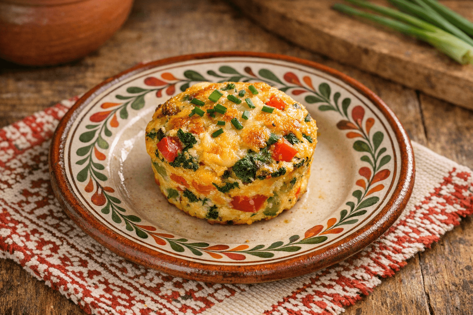 Zöldséges Tojásmuffin