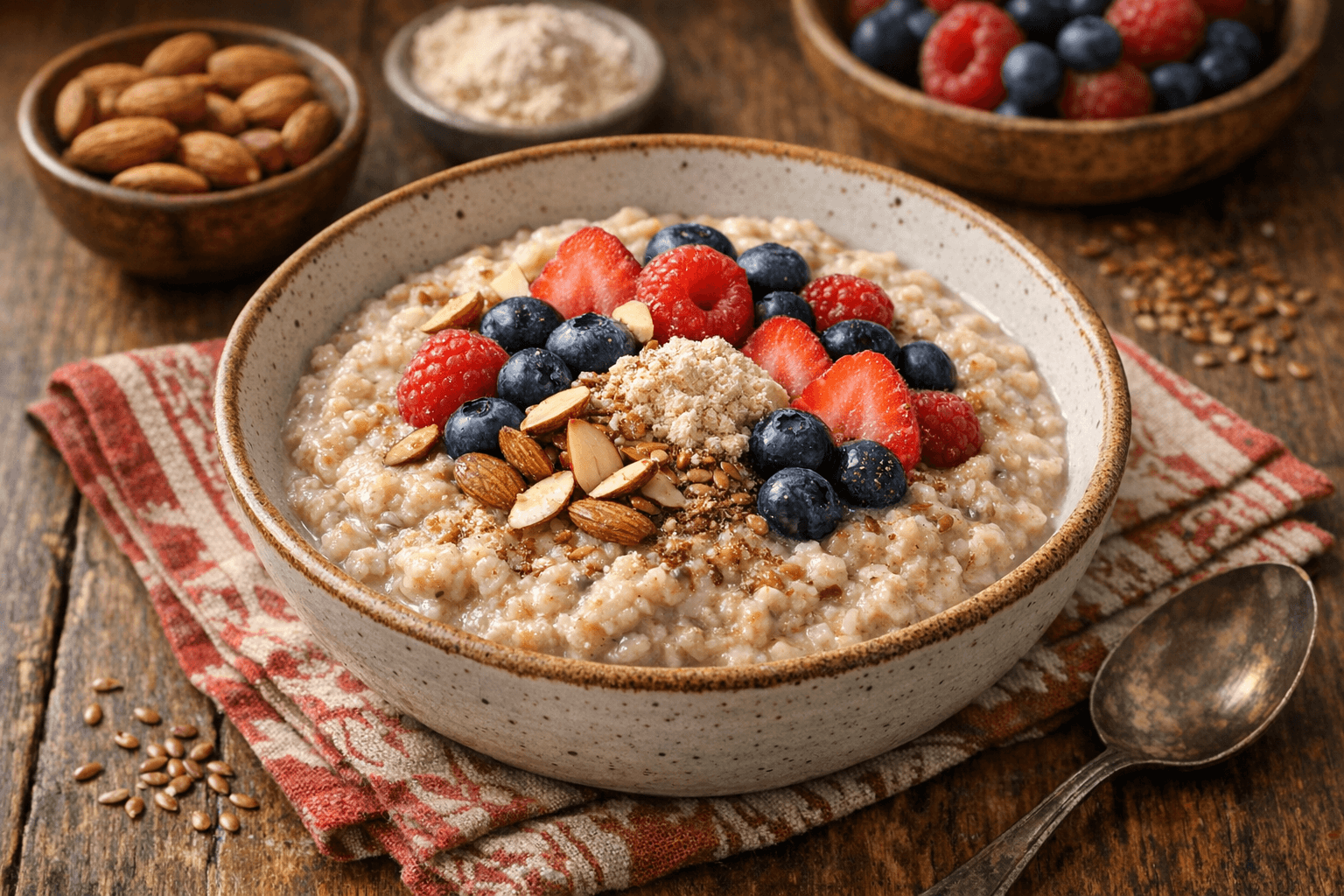 Dúsított Zabkása Lenmaggal