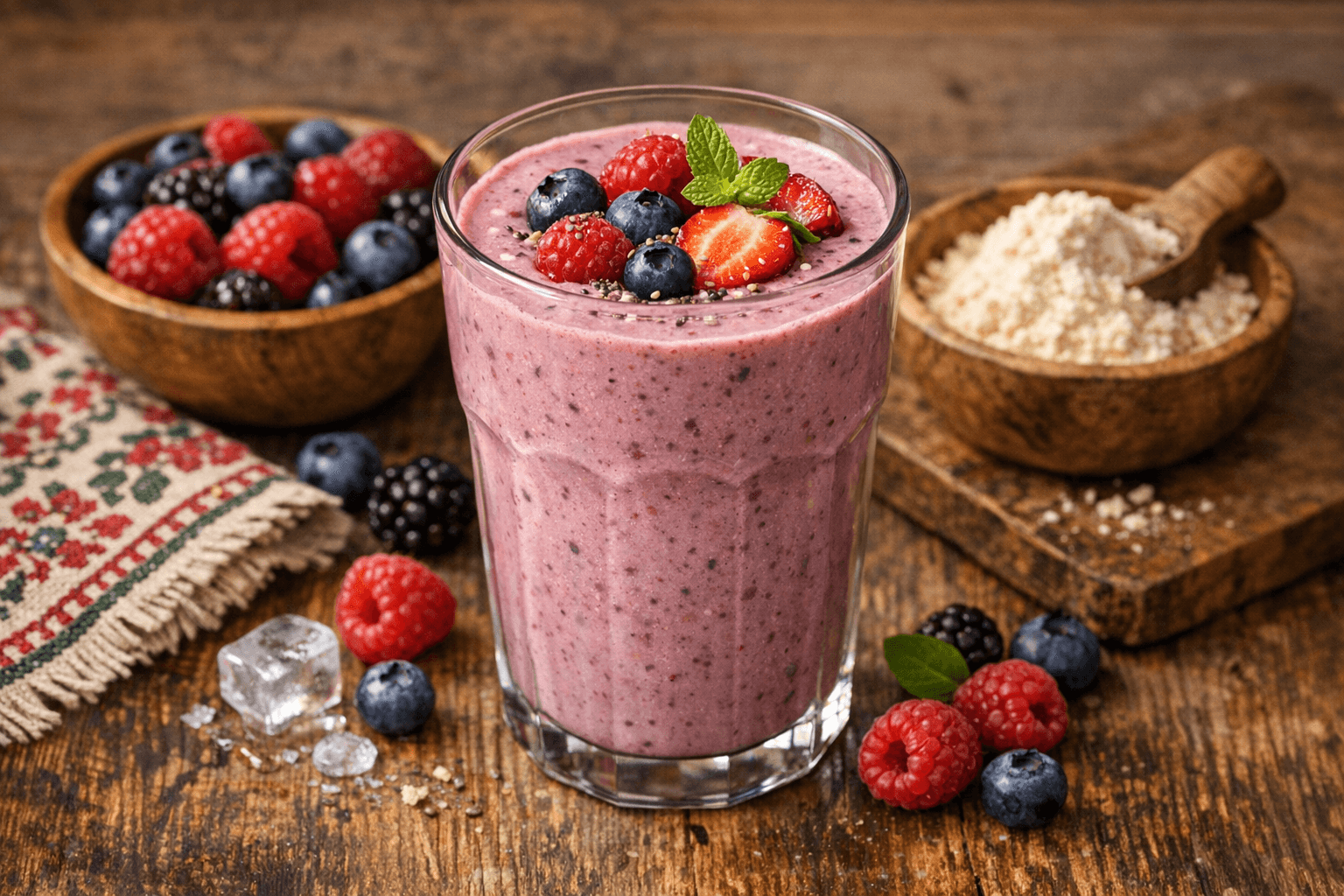 Bogyós Gyümölcsös Fehérjeturmix